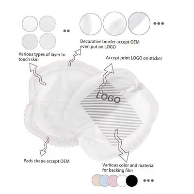 Disposable Stay Dry Comfortable Breast Nursing Absorbent Pads For Breastfeeding Milk Leak Protection