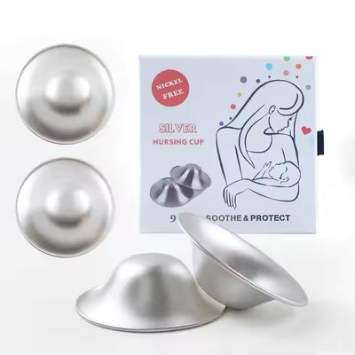 Pair of 999 GBP Nursing Silver Cups Reusable Big Silver Nipple Shield Breastfeeding Accessories